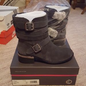 Vince Camino real suede moto booties